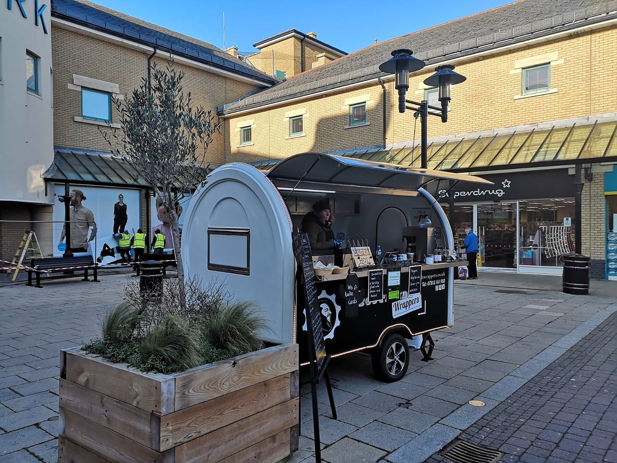 Small catering pod trailer