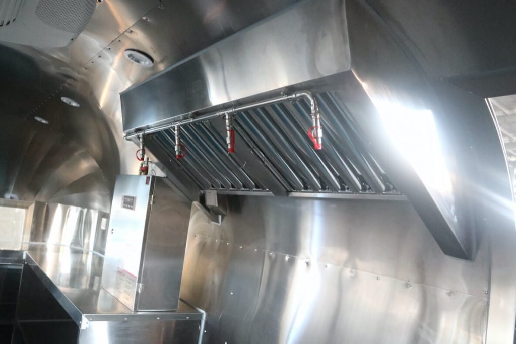 Fire Suppression System on Webetter food trailer