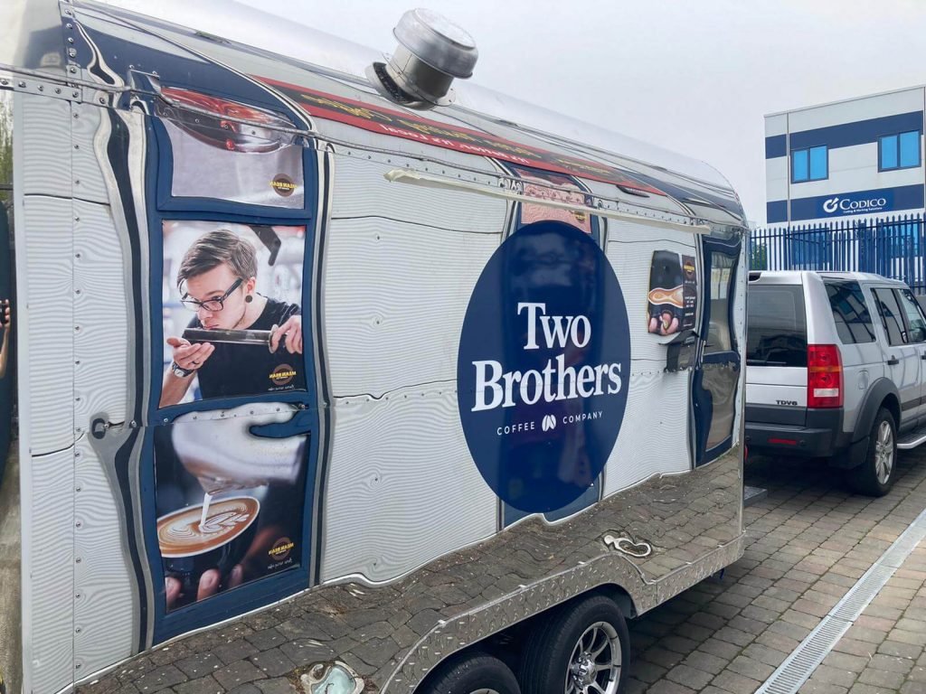 Webetter coffee trailer built for two brothers