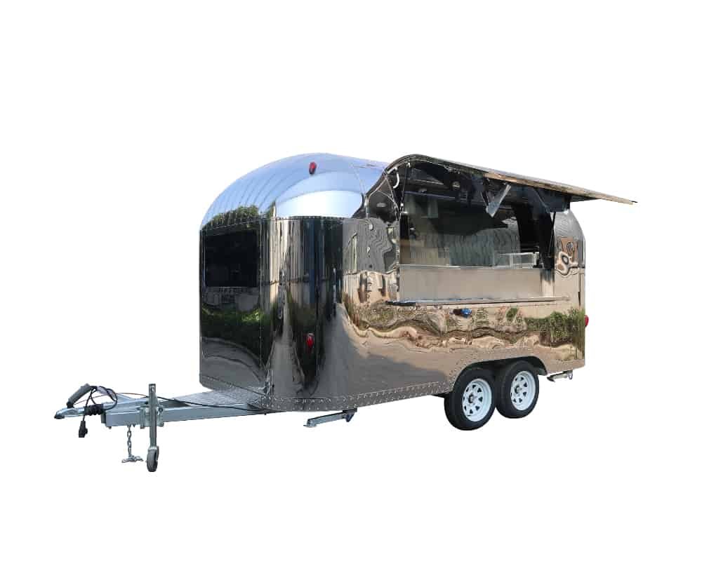 Stainless steel food trailer