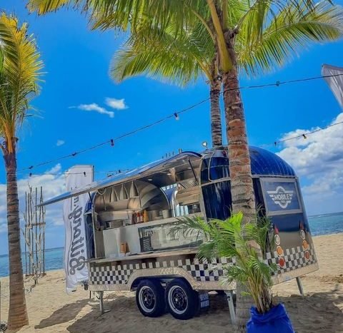 Webetter Airstream food trailer on island